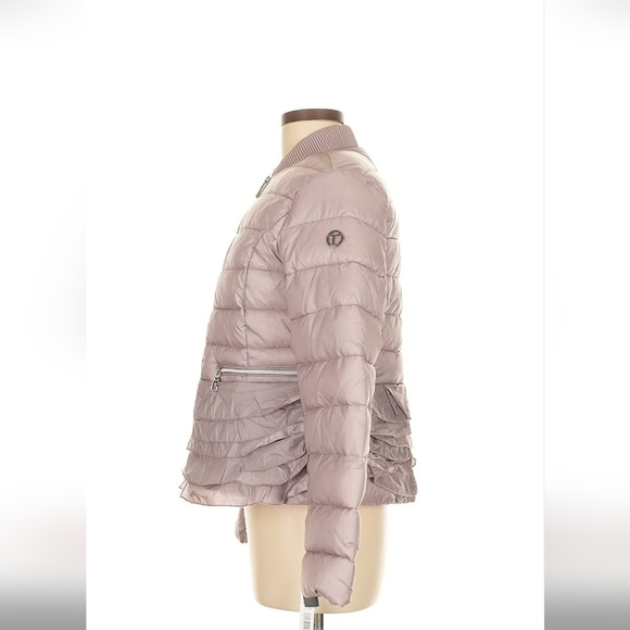 Tahari Cascading Quilted Pink Nylon Jacket M NWT - Picture 4 of 8